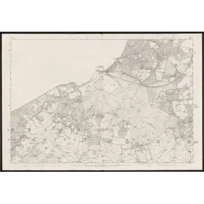 1869 Map of Surrey X, 1872 Print
