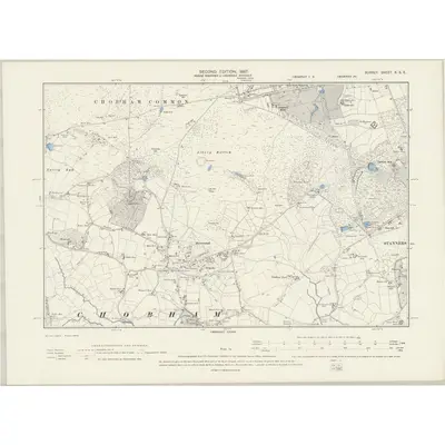 1894 Map of Surrey X.SE, 1897 Print