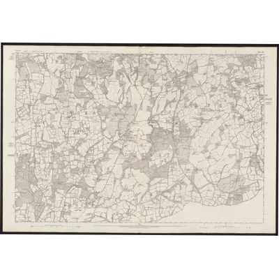 1870 Map of Surrey XL, 1874 Print