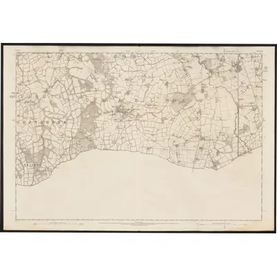 1870 Map of Surrey XLI, 1874 Print