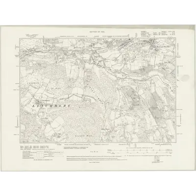 1913 Map of Surrey XLIV.SE, 1931 Print
