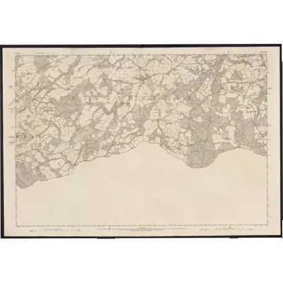 1871 Map of Surrey XLV, 1874 Print