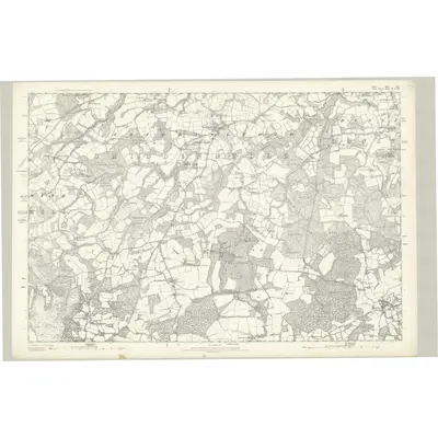 1871 Map of Surrey XLV, 1874 Print