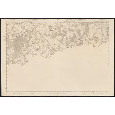 1871 Map of Surrey XLVI, 1874 Print