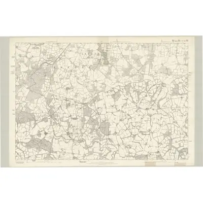 1871 Map of Surrey XLVI, 1874 Print