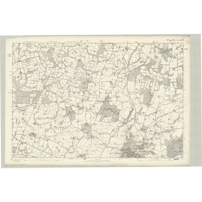 1870 Map of Surrey XLVII, 1874 Print