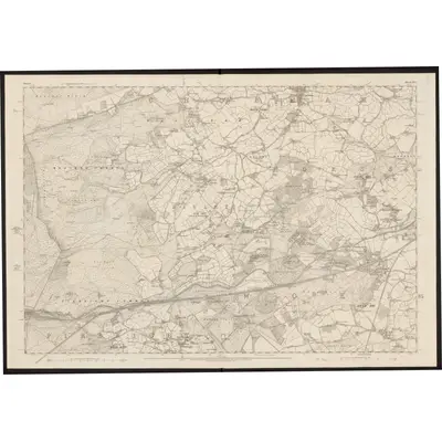 1870 Map of Surrey XVI, 1873 Print