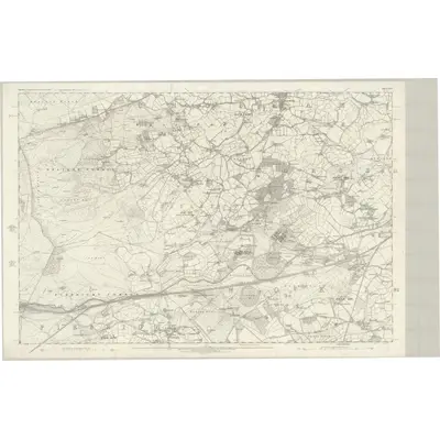 1870 Map of Surrey XVI, 1873 Print