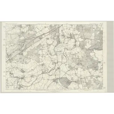 1870 Map of Surrey XVII, 1872 Print