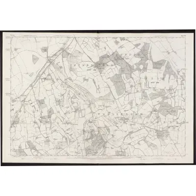 1867 Map of Surrey XX, 1871 Print