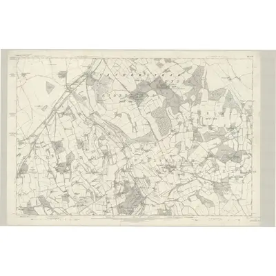 1867 Map of Surrey XX, 1871 Print