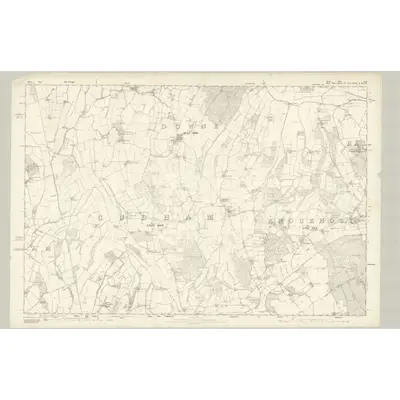 1868 Map of Surrey XXI, 1871 Print
