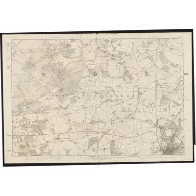 1870 Map of Surrey XXIII, 1873 Print