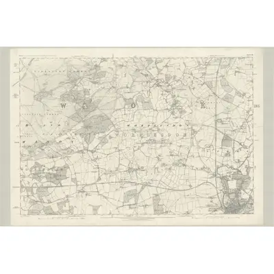 1870 Map of Surrey XXIII, 1873 Print