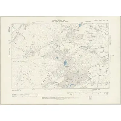1895 Map of Surrey XXIII.NW, 1897 Print