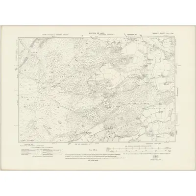 1912 Map of Surrey XXIII.NW, 1920 Print