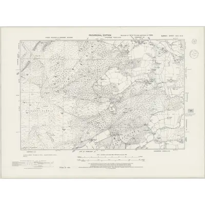 1938 Map of Surrey XXIII.NW, 1944 Print