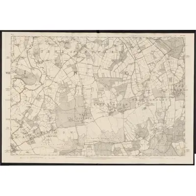 1870 Map of Surrey XXIV, 1873 Print