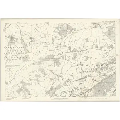 1870 Map of Surrey XXIX, 1873 Print