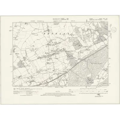 1934 Map of Surrey XXIX.SE, 1936 Print