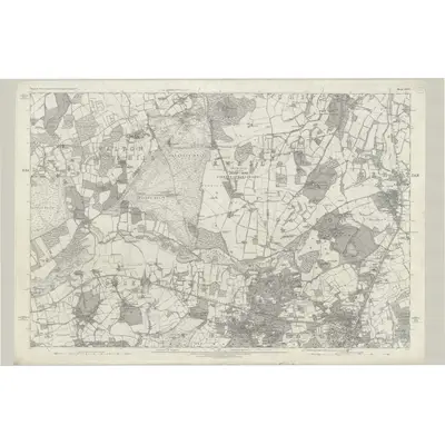 1869 Map of Surrey XXVI, 1874 Print