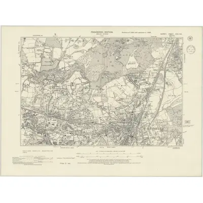 1938 Map of Surrey XXVI.SE, 1944 Print