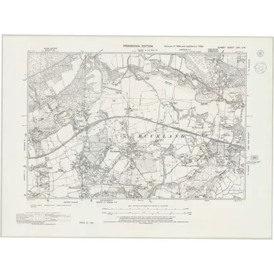 1938 Map of Surrey XXVI.SW, 1944 Print