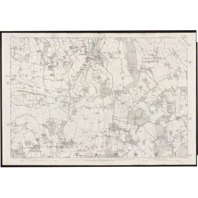 1868 Map of Surrey XXVII, 1872 Print