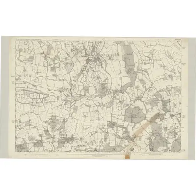 1868 Map of Surrey XXVII, 1872 Print