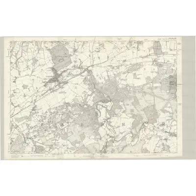 1871 Map of Surrey XXX, 1873 Print