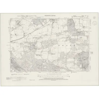 1938 Map of Surrey XXX.NE, 1944 Print