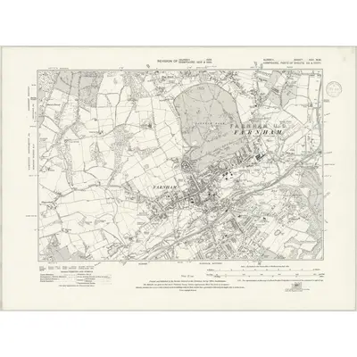 1934 Map of Surrey XXX.NW, 1938 Print