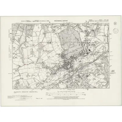 1938 Map of Surrey XXX.NW, 1944 Print