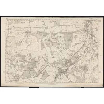 1871 Map of Surrey XXXI, 1873 Print