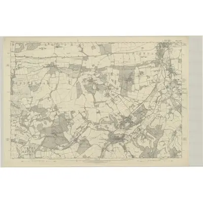 1871 Map of Surrey XXXI, 1873 Print