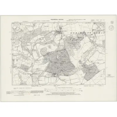 1938 Map of Surrey XXXI.SW, 1944 Print