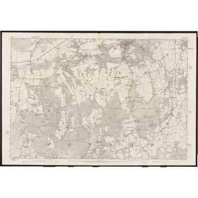 1869 Map of Surrey XXXIII, 1873 Print