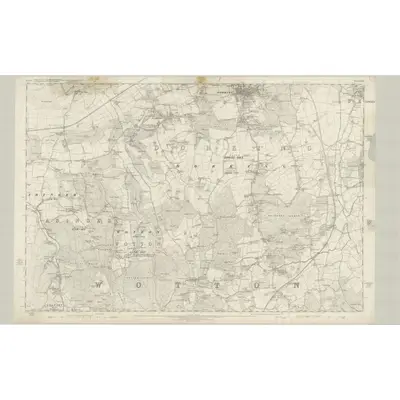 1869 Map of Surrey XXXIII, 1873 Print