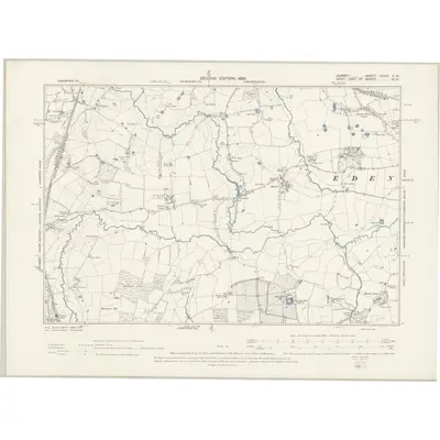 1895 Map of Surrey XXXVI.SW, 1898 Print