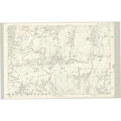1871 Map of Surrey XXXVII, 1873 Print