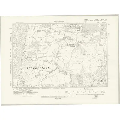 1910 Map of Surrey XXXVII.NW, 1920 Print