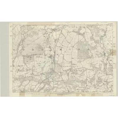1871 Map of Surrey XXXVIII, 1874 Print