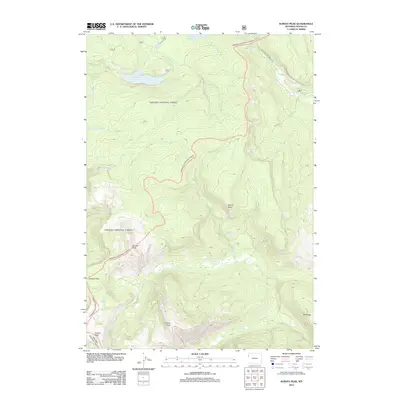 2012 Map of Survey Peak, 2012 Print