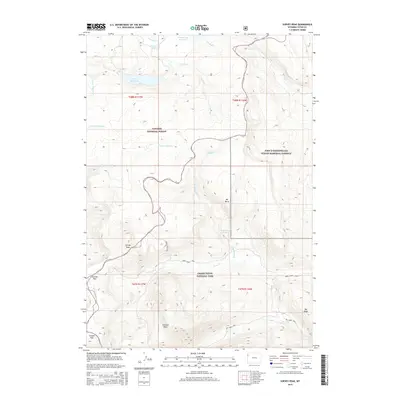 2015 Map of Survey Peak, 2015 Print