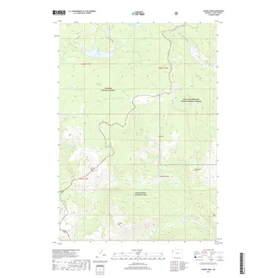 2017 Map of Survey Peak, 2017 Print