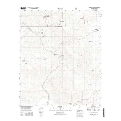 2013 Map of Surveyors Canyon, 2013 Print