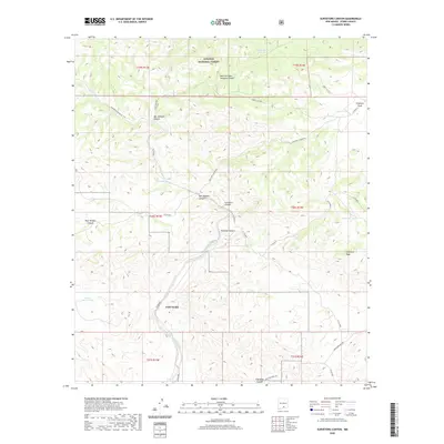 2020 Map of Surveyors Canyon, 2020 Print