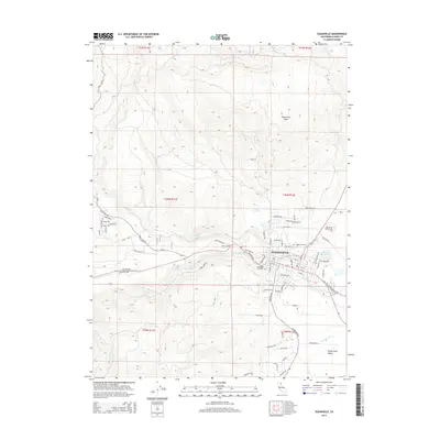 2015 Map of Susanville, 2015 Print