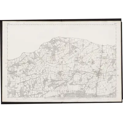 1874 Map of Sussex III, 1879 Print