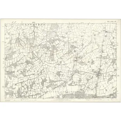 1874 Map of Sussex III, 1879 Print